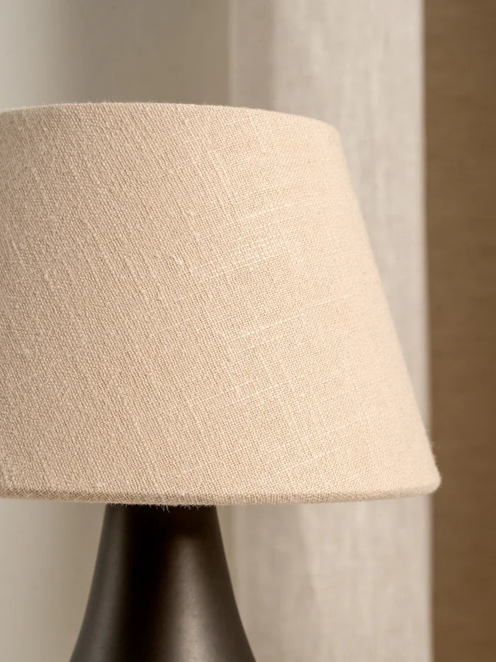 Bronze and Linen Rechargeable Table Lamp